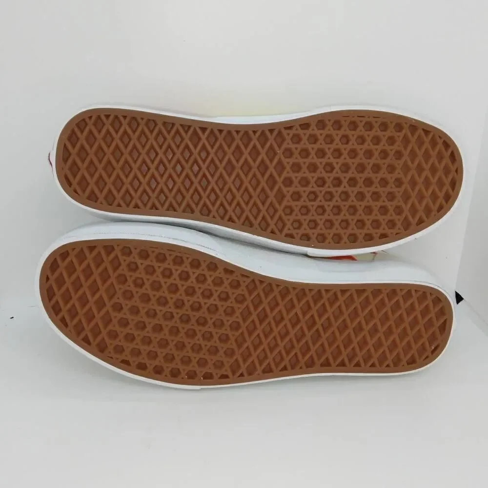 VANS Era /Flame Women's NEW w/Tags White & Flames Designer Sneakers - sz. 9 1/2